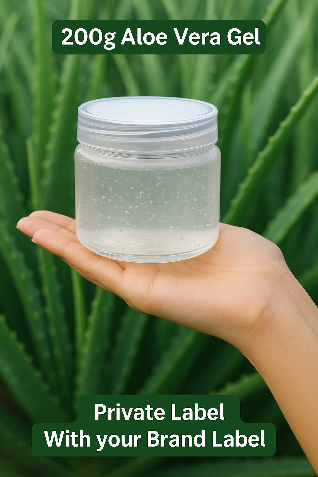 Premium Aloe Vera Skin & Hair Gel – All-In-One Herbal Hydrating Gel for Skin & Hair